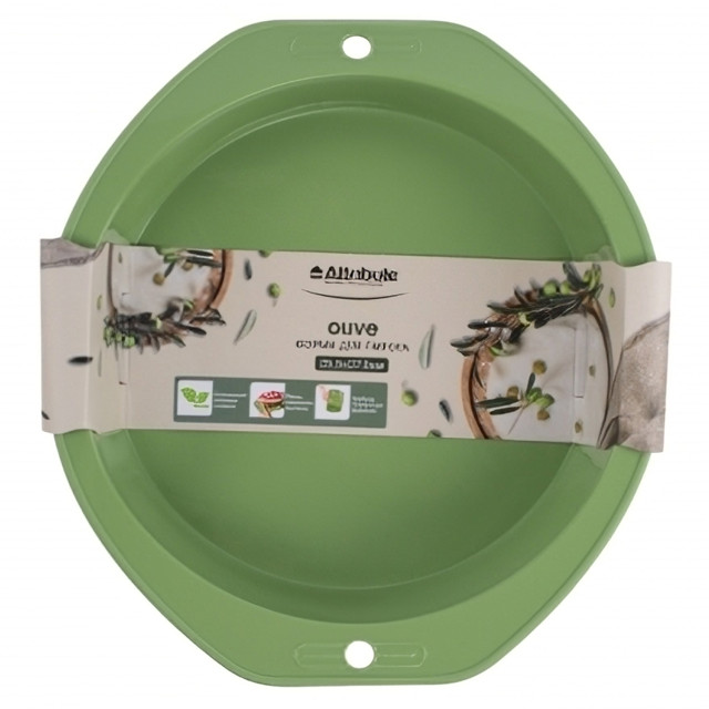 форма для выпечки ATTRIBUTE Olive 25,5х27,5см для пирога круглая силикон