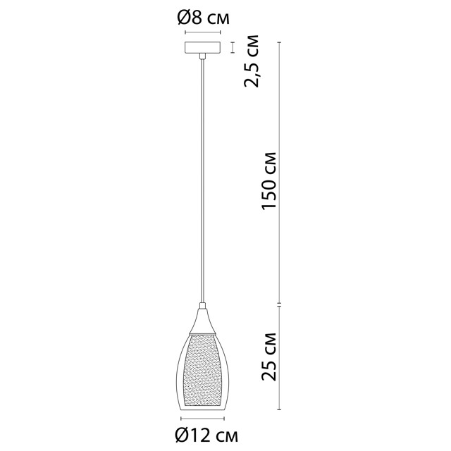 светильник подвесной ARTE LAMP Barry E14 40Вт стекло белый