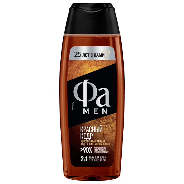 гель для душа ФА Men 2в1 Red Cedarwood 250мл