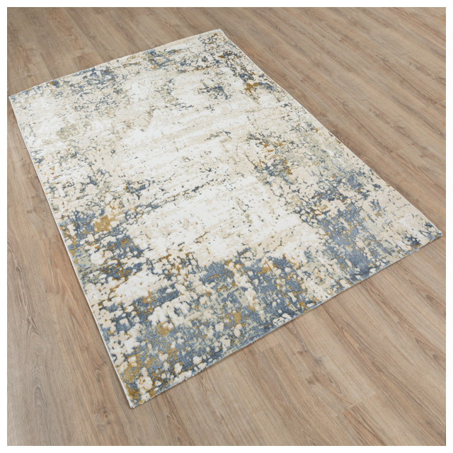 ковер UMBRIA 1600х2300мм дизайн A3699A L.BLUE/MUSTARD