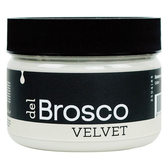 краска акриловая DEL BROSCO Velvet интерьерная 0,25л бежевая, арт.2504165