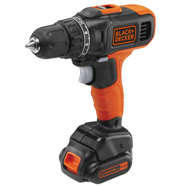 дрель-шуруповерт BLACK&DECKER BCD7122CK-RU 10,8В Li-lon 1,5Ач 2 аккумулятора