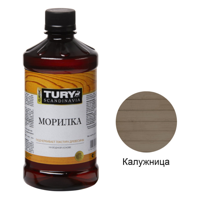 морилка TURY 0,5л калужница, арт.119004