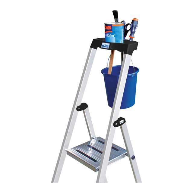 стремянка односекционная KRAUSE Safety 7 ступеней алюминиевая