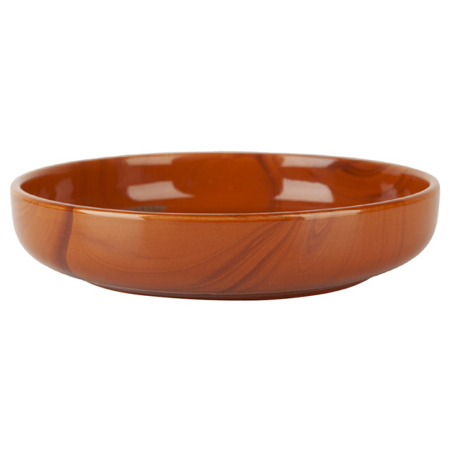 тарелка NOUVELLE HOME Wooden Grain 18см 600мл глубокая фарфор