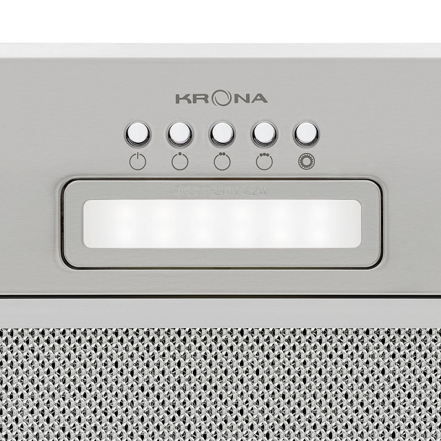 вытяжка полновстраиваемая KRONA AMELI LIGHT 600 INOX PB 60 см 633куб нерж.