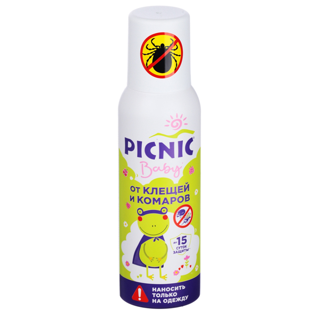 аэрозоль PICNIC Baby от клещей и комаров, 125 мл
