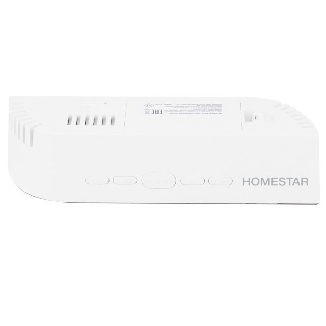 часы электронные HOMESTAR HS-0121 с будильником и термометром белый