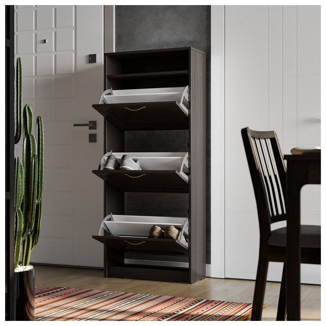 тумба для обуви СИРИУС 600х1430х250мм ЛДСП венге