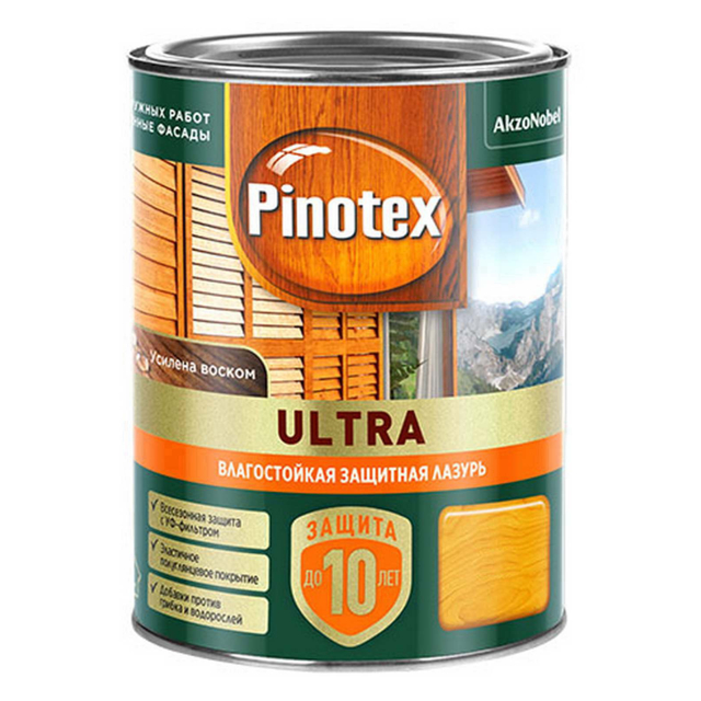 средство деревозащитное PINOTEX Ultra 0,9л красное дерево, арт.5803739