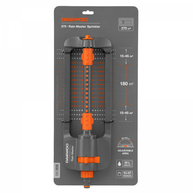 дождеватель осциллирующий DAEWOO DWS 2020 до 270м2 пластик