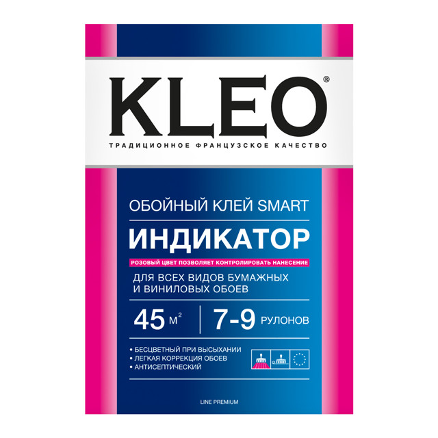 клей обойный KLEO INDICATOR виниловый 250г, арт.040 INDICATOR