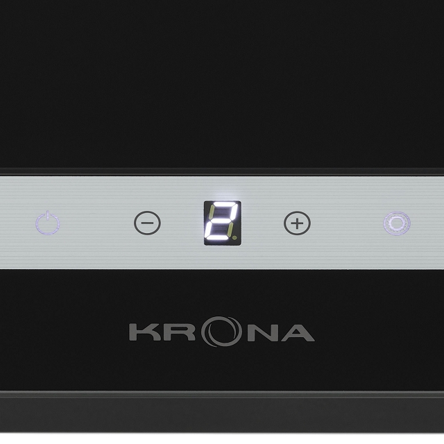 вытяжка KRONA IRMA A 600 black S 60см 1300куб сенсор черный