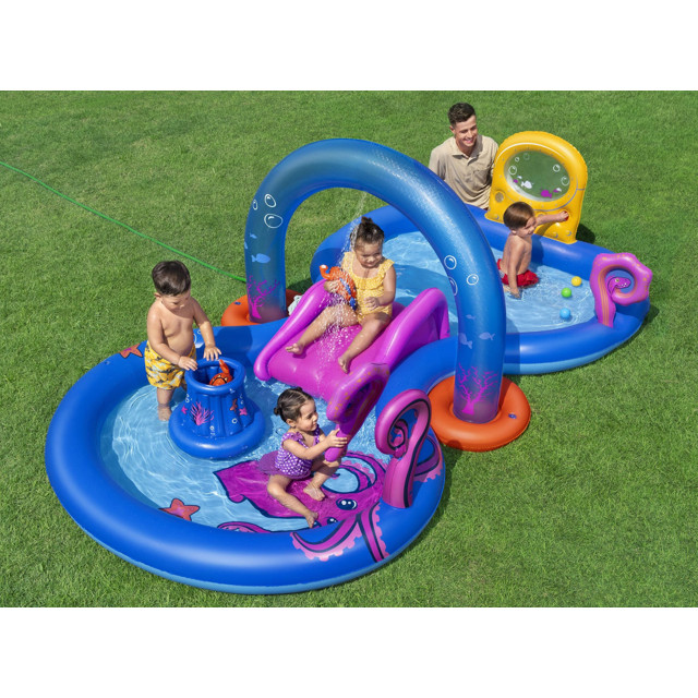 бассейн с горкой BESTWAY 330х188х117см 276л