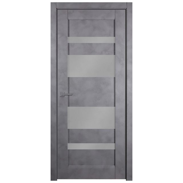 дверь межкомнатная со стеклом Belwooddoors Мирелла 800х2000мм серая