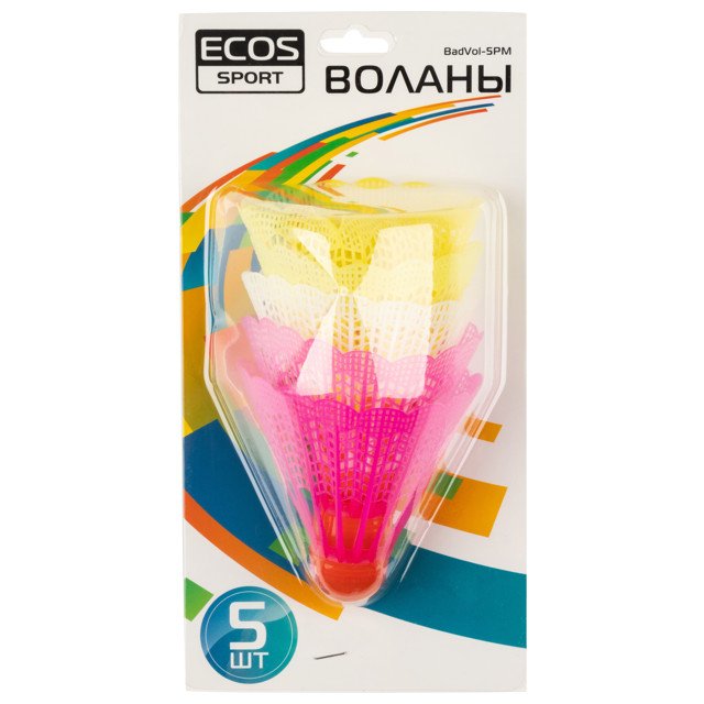 набор воланов для бадминтона ECOS 5шт