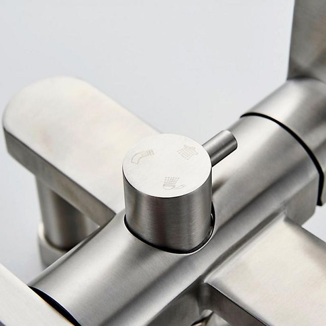 система душевая LEDEME L72416 со смесителем нерж.сталь хром