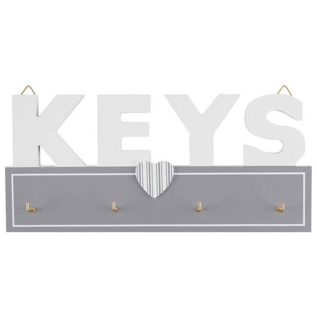 ключница KEYS 240х25х110мм МДФ/металл