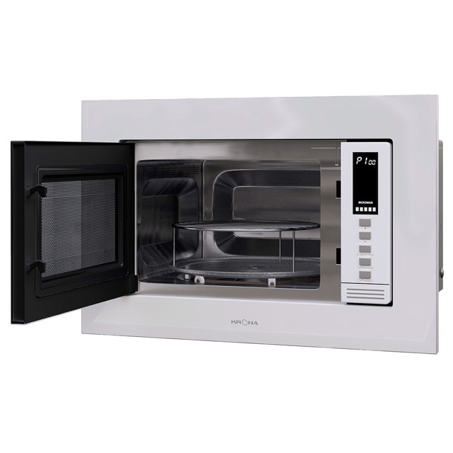 печь СВЧ встраиваемая KRONA LAUNE 60 WH DOTS для шкафов 30см