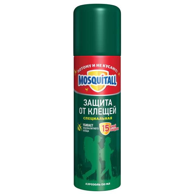 аэрозоль MOSQUITALL Защита от клещей, 150 мл