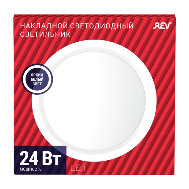 светильник накладной LED REV Secunda 300 мм 24 Вт 4000 К металлический