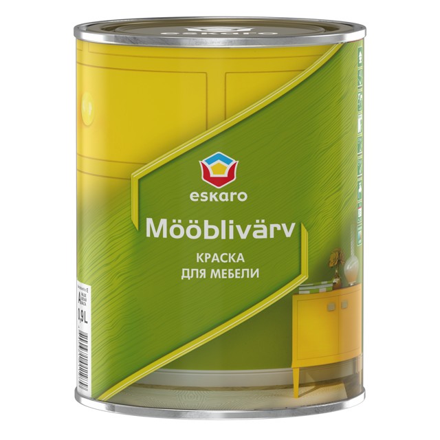 краска для мебели ESKARO Mooblivarv 0,9л белая, арт.ESP072