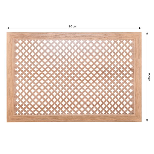 экран для радиатора DELUXE 90х60см Готико Дуб скандинавский МДФ