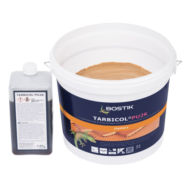 клей для паркета BOSTIK TARBICOL PU 2K полиуретановый двухкомпонентный 10кг, арт.30615386