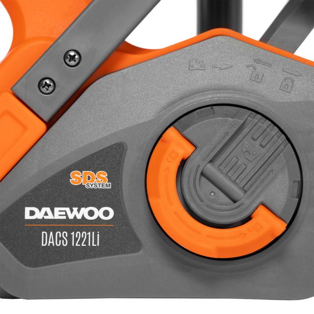 пила цепная аккумуляторная DAEWOO DACS 1221Li SET шина 30см 21В Li-Ion 5,0Ач 1АКБ