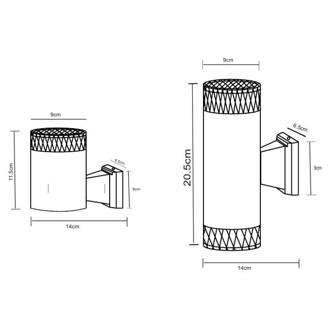 светильник фасадный ARTE LAMP Piautos GX53 1х15Вт металл черный