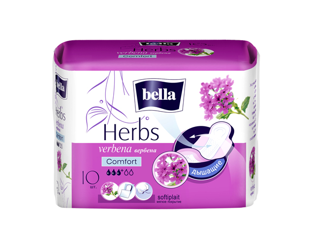 прокладки BELLA Herbs Verbena Komfort 10шт