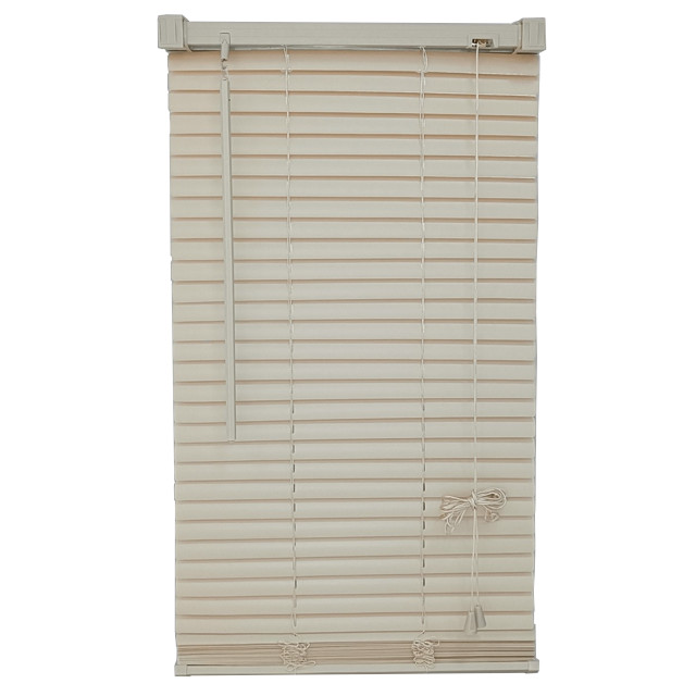 жалюзи горизонтальные UGO LOKS ПВХ 160x180см бежевые 25мм, арт.B160PVC