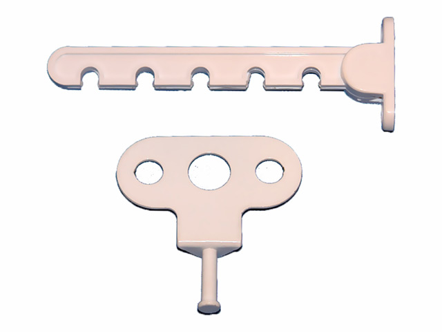 ограничитель открывания для м/п окон Гребенка металл белый