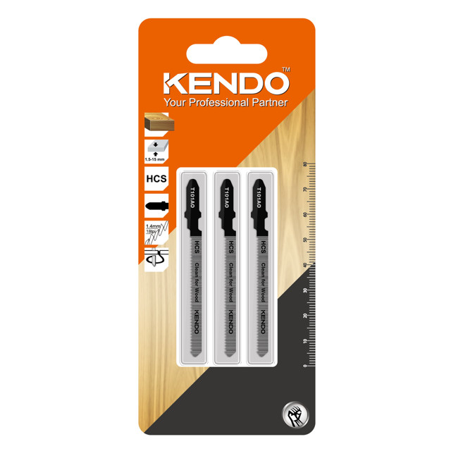 пилки для лобзика по дереву KENDO T101AO 3шт