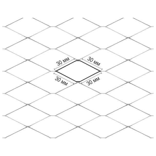 сетка металлическая STRECK 20х1м ячейка 30х30мм
