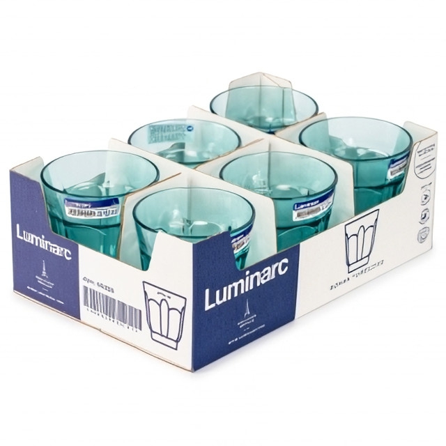 стакан LUMINARC Роман 250мл низкий стекло бирюзовый