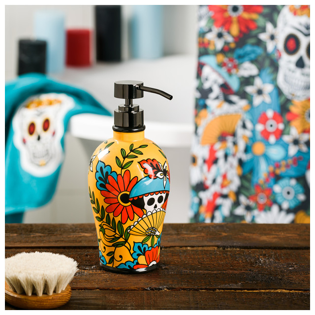 дозатор для жидкого мыла Los Muertos керамика желтый