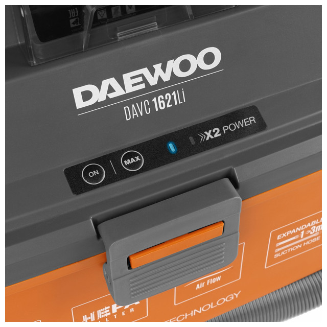 пылесос аккумуляторный DAEWOO DAVC 1621Li SET 16л 210 мБар