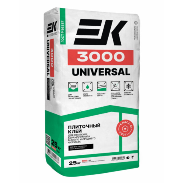 клей плиточный EK 3000 UNIVERSAL 25кг