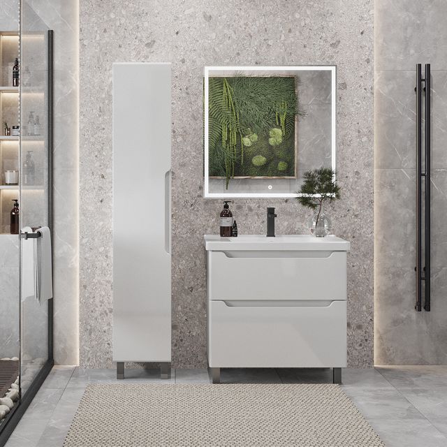 тумба для ванной SanStar Lanciano 60 см с раковиной Грейс 60 см