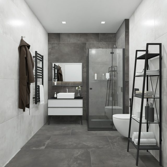 керамогранит GLOBAL TILE Vibe 60х120 черный