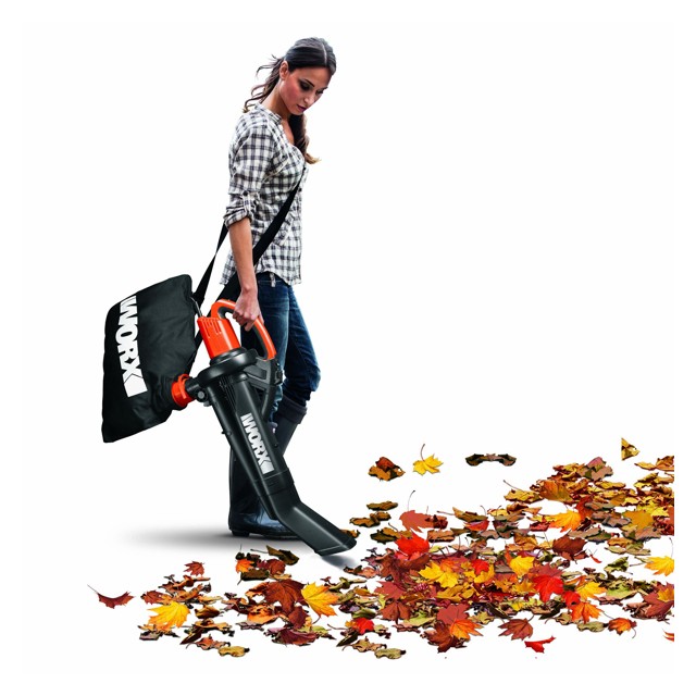 воздуходувка-пылесос электрический WORX WG505E 3000 Вт