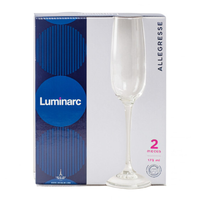 набор бокалов LUMINARC Allegresse 2шт. 175мл шампанское стекло
