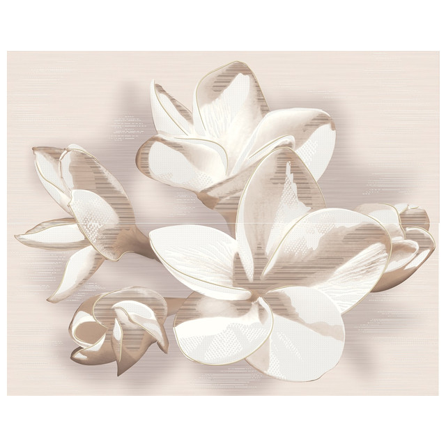 панно настенное AZORI Amati plumeria beige (из 2 пл) 50,5х40,2 бежевый