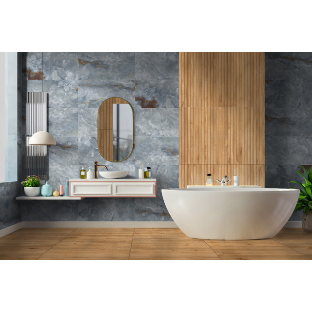 керамогранит GLOBAL TILE Woodstock 40x80 бежевый рейки