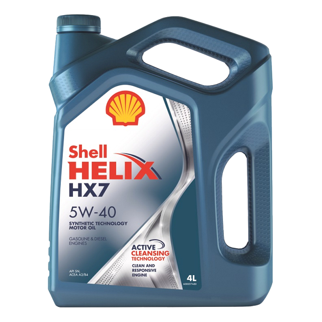 масло моторное SHELL Helix HX7 5W40 4л