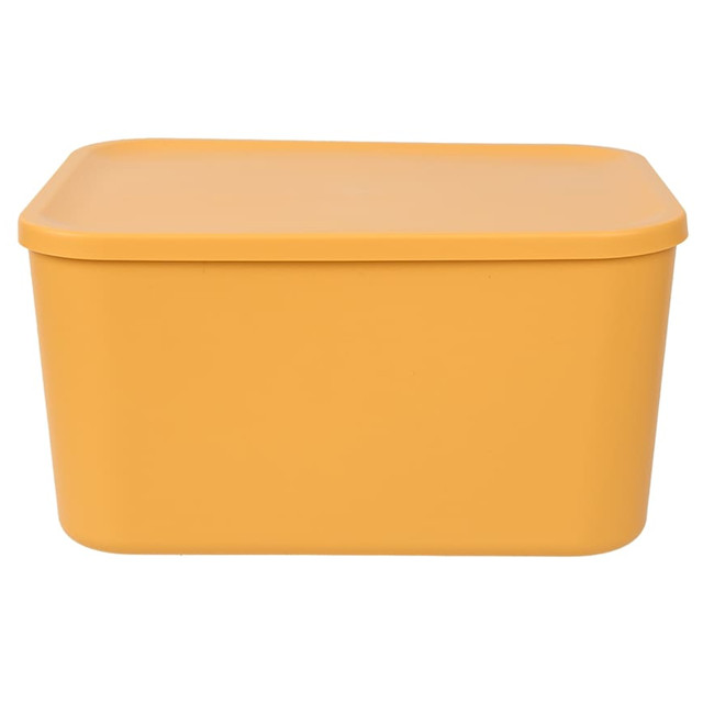 контейнер HANDY HOME Оптима 28,5x22x14см 6,9л пластик с крышкой желтый