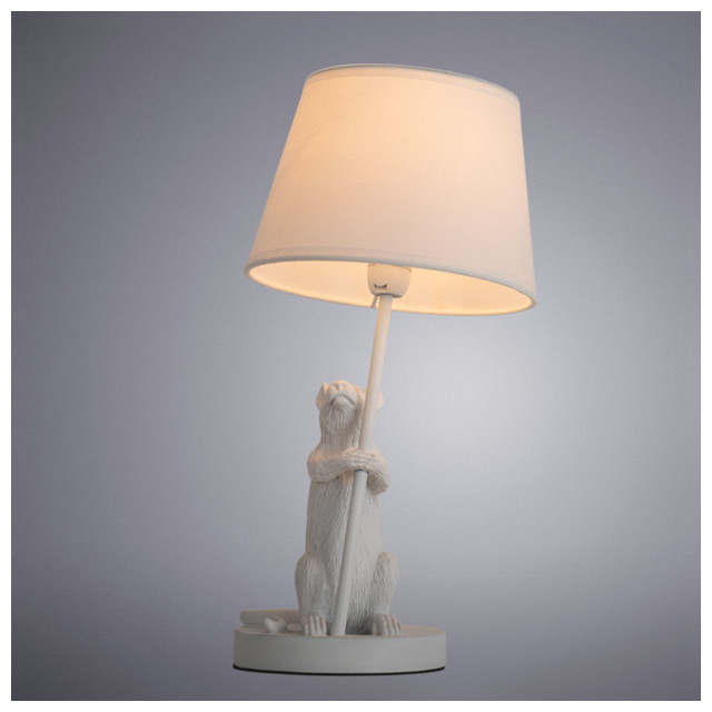 лампа настольная ARTE LAMP Gustav E14 40Вт белый