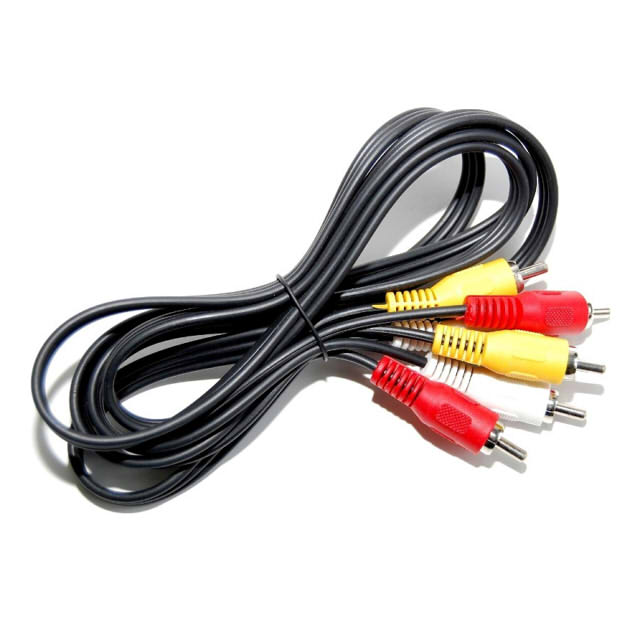 кабель 3RCA-3RCA LINCOM LIN-08-012 штекер-штекер 1,2м черн.