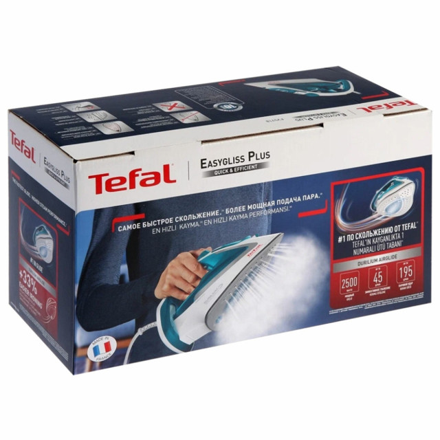 утюг TEFAL Easygliss 2 FV5718E0 2500Вт 190г/мин керамика зеленый